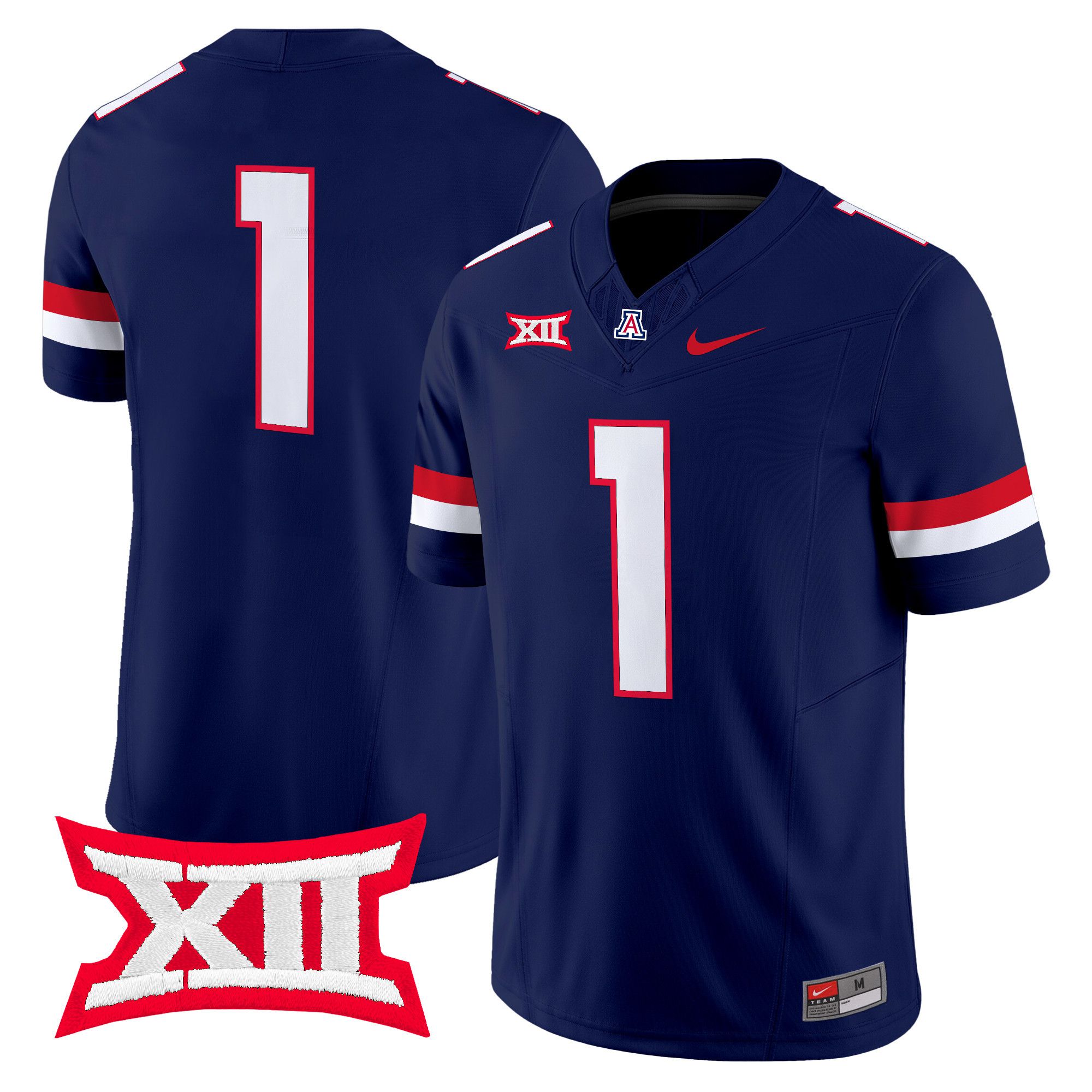 Men Arizona Wildcats #1 No Name Blue Nike 2024 Vapor Limited NCAA Jersey style 1->more ncaa teams->NCAA Jersey